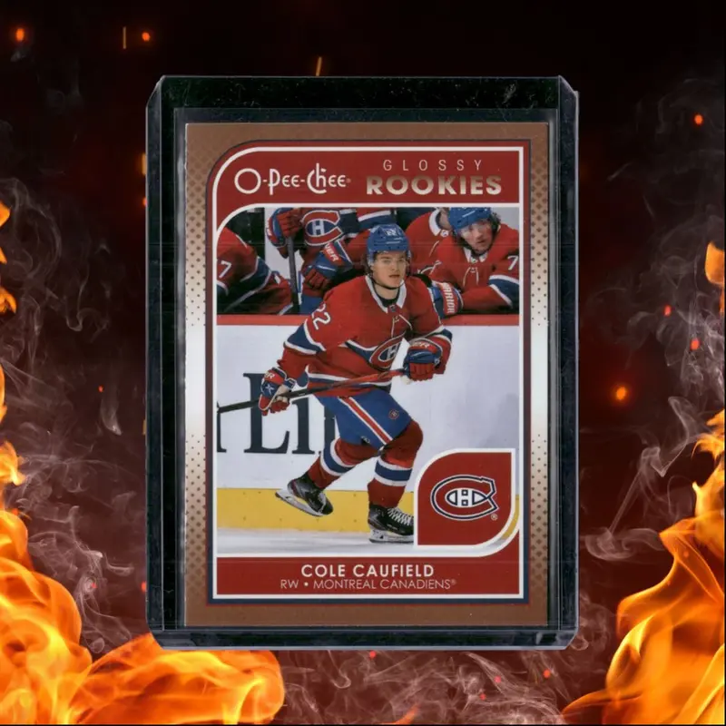 2021-22 Upper Deck Cole Caufield  O-Pee-Chee Glossy Bronze Rookie #R-5