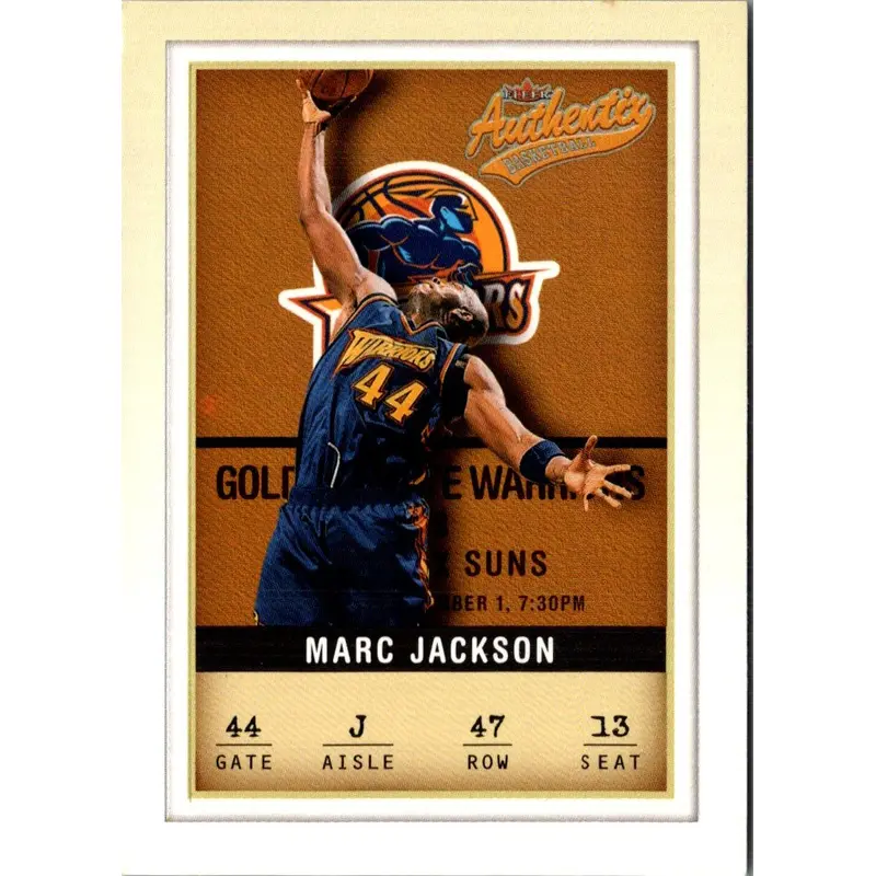2001 Fleer Authentix Marc Jackson #47