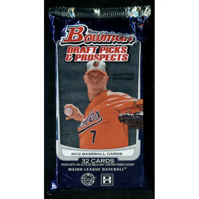 2012 Bowman Draft Picks & Prospects Baseball Unopened Jumbo Pack (Hobby) (HTA) (32)