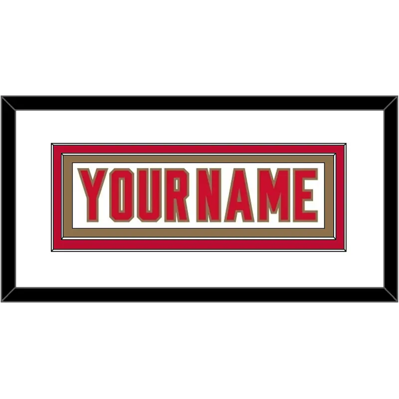 Denver Nameplate - Home White - Double Mat 1