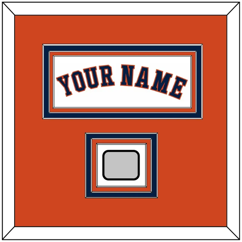 Houston Name & World Series Jersey Patch - Home White - Triple Mat 3