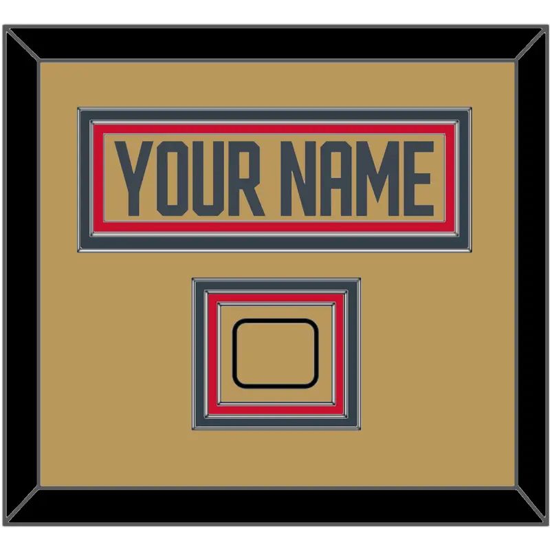 Vegas Nameplate & Jersey Logo Patch - Alternate Gold - Triple Mat 2