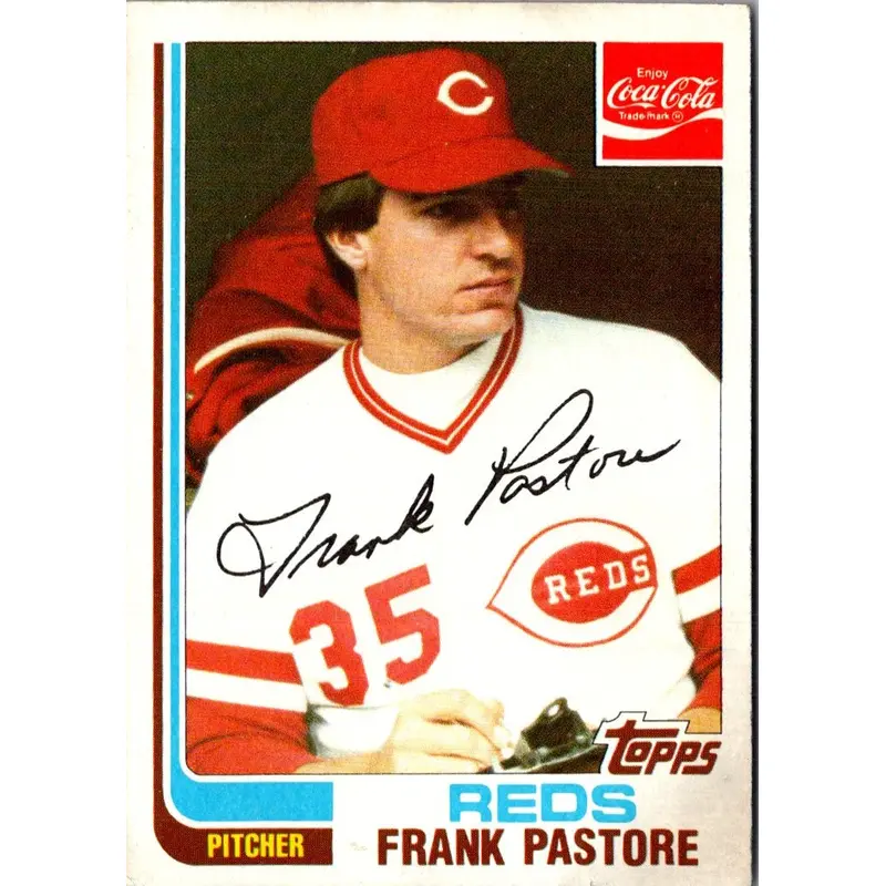 1982 Topps Coca-Cola Cincinnati Reds Frank Pastore #17