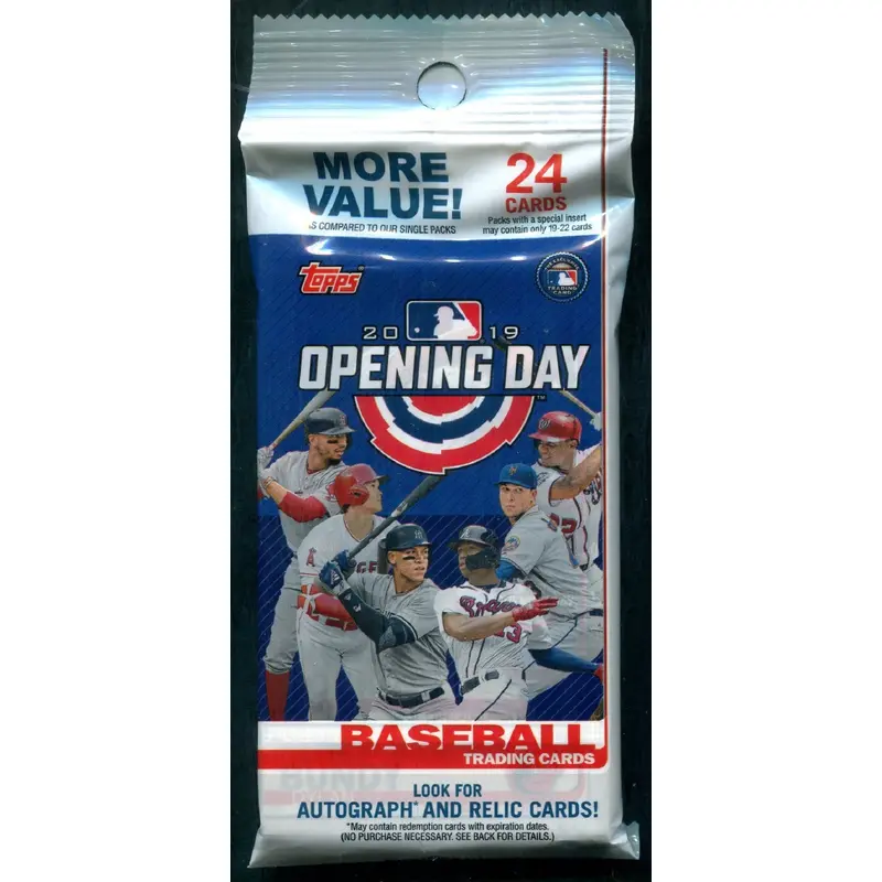 2019 Topps Opening Day Baseball Unopened Value Hanger Pack (24)