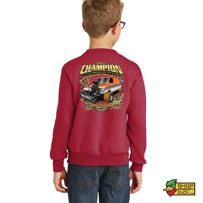 Dewbaby Motorsports Champion Youth Crewneck Sweatshirt