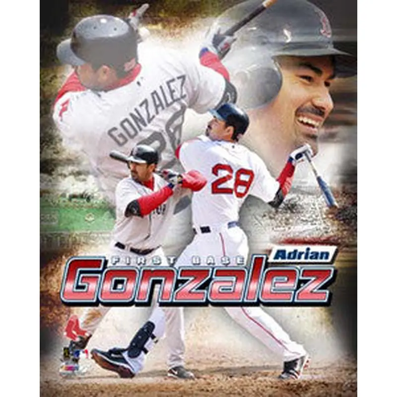 Adrian Gonzalez "Action-Packed" Boston Red Sox Premium Poster Print - Photofile 16x20