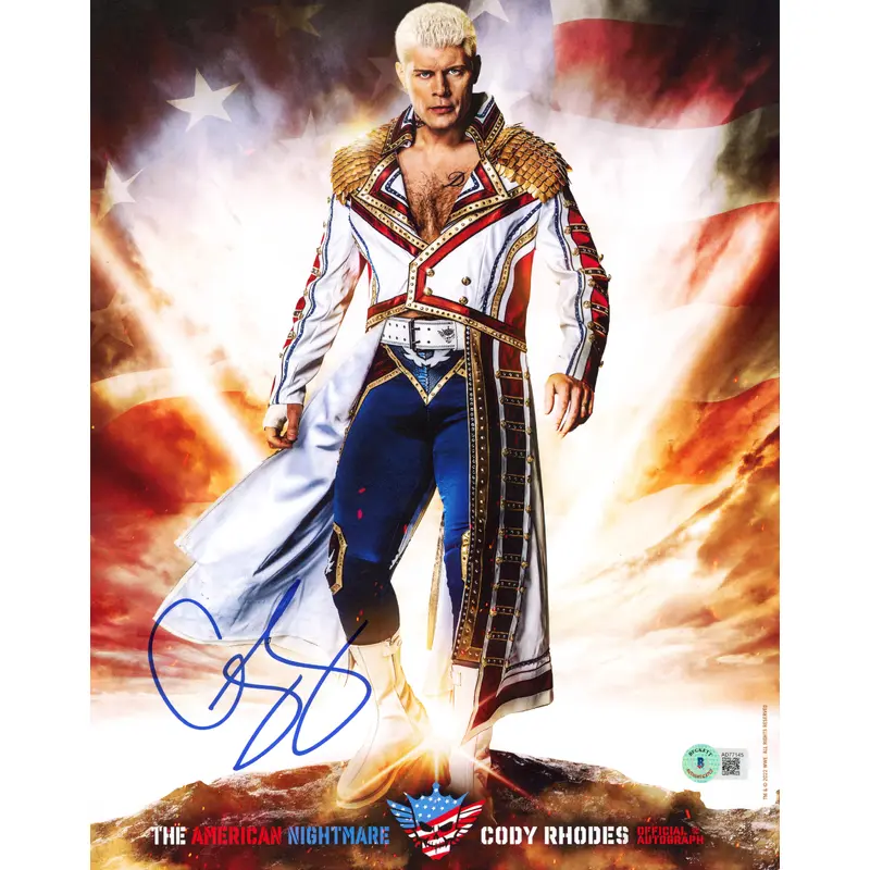 Cody Rhodes WWE Authentic Signed 11x14 Photo Autographed BAS #AD77145