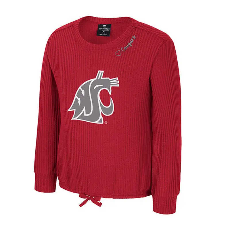 Colosseum Girls Washington State Beautopia Waffle Longsleeve