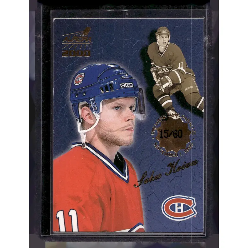 1999-00 Pacific Aurora - Premiere Date - Saku Koivu #75 /60
