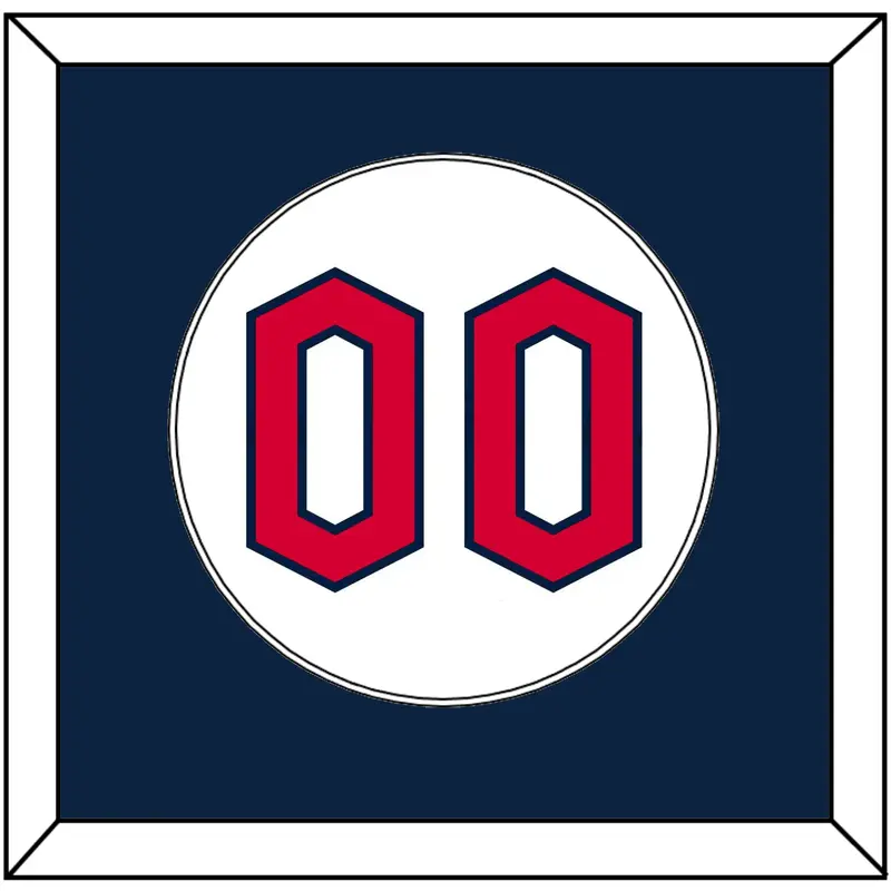 Cleveland Number - Home White - Single Mat 1