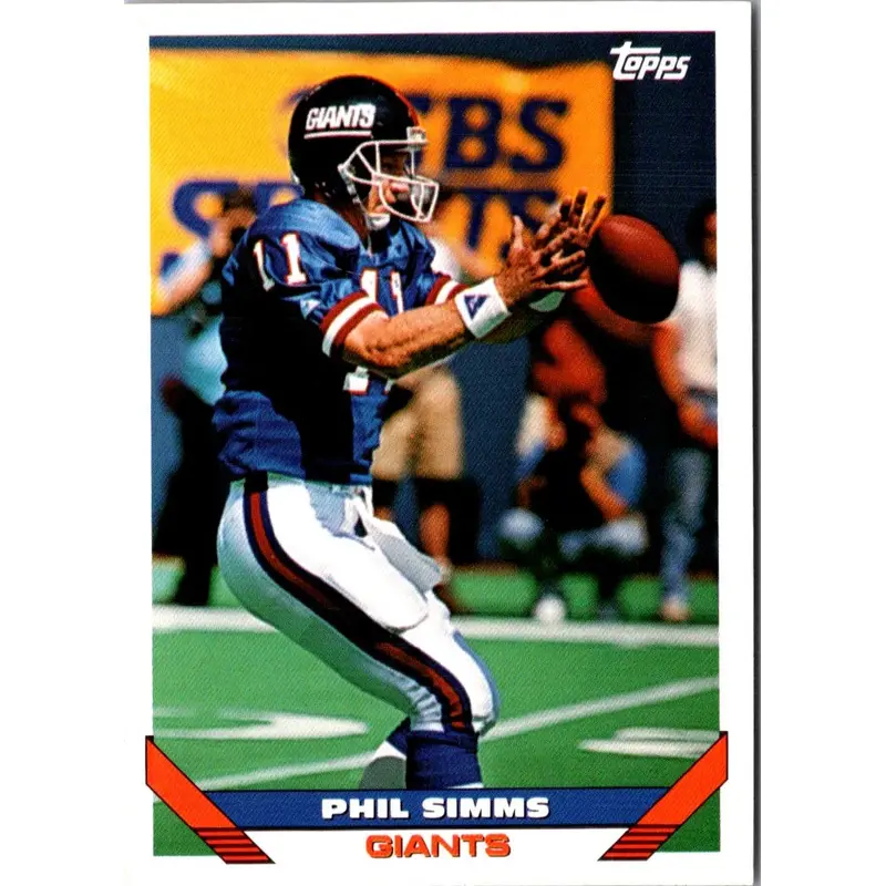 1993 Topps Phil Simms #350