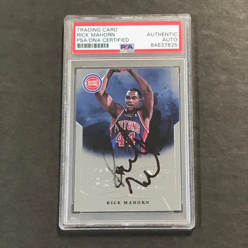 2012-13 Panini Brilliance #226 Rick Mahorn Signed Card AUTO PSA Slabbed Pistons