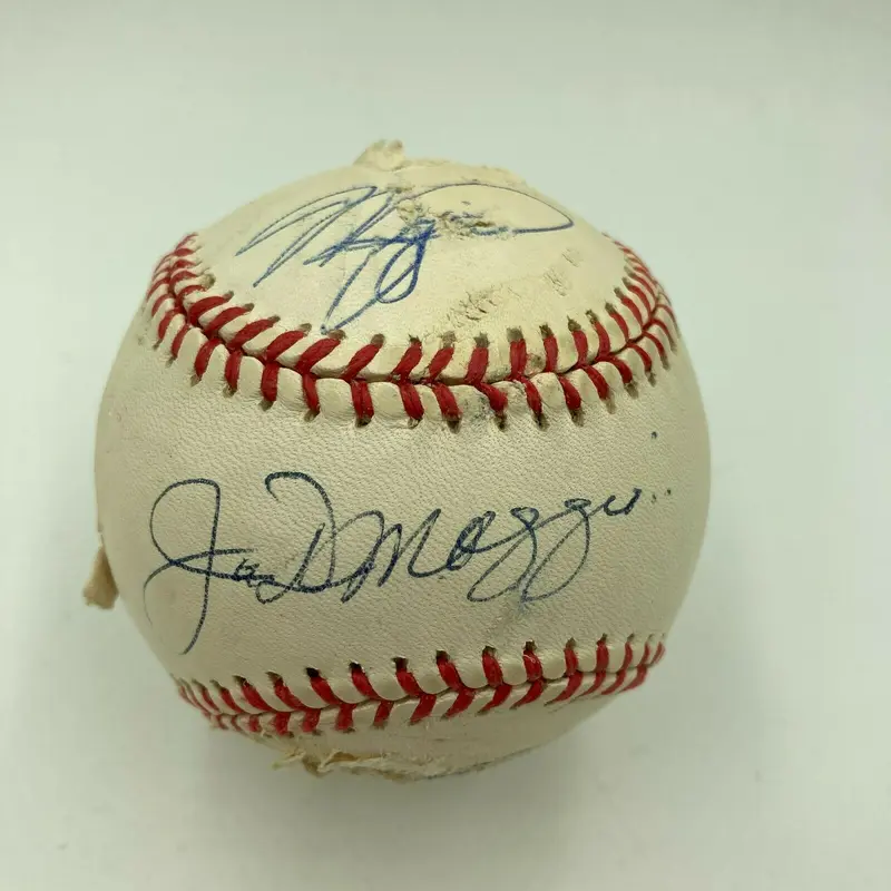 Joe Dimaggio Stan Musial Cal Ripken Jr. All Century Team Signed Baseball JSA COA