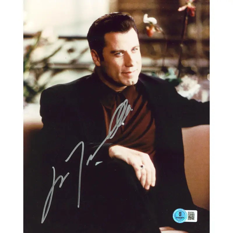 John Travolta Face/Off Authentic Signed 8x10 Vertical Photo BAS #BS40964