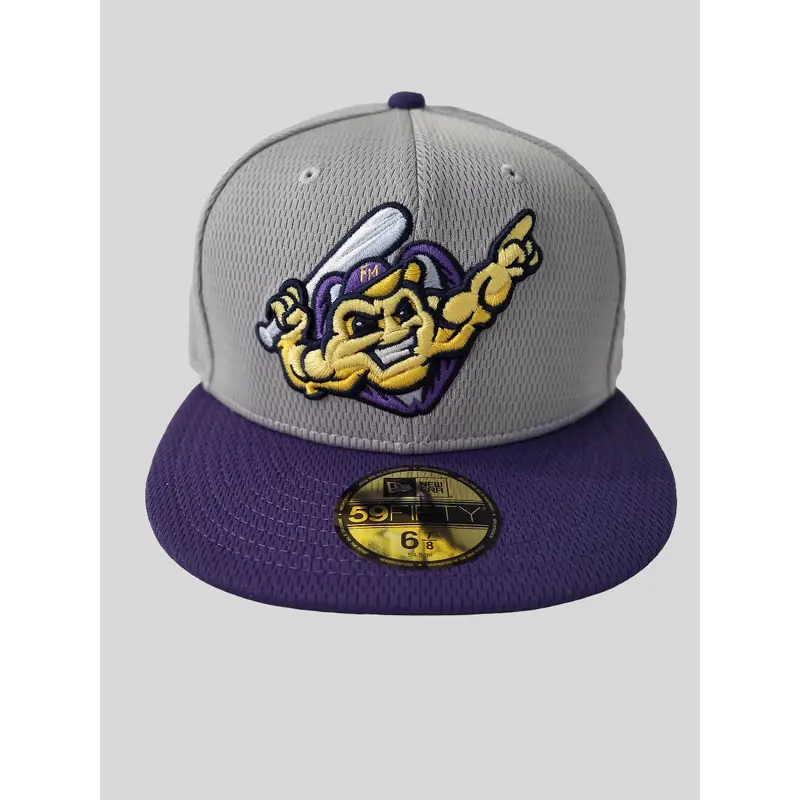 New Era Official Batting Practice Cap Gray/Purple