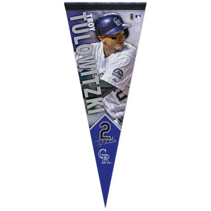 Troy Tulowitzki Signature Series Colorado Rockies Premium Felt Pennant - Wincraft Inc.