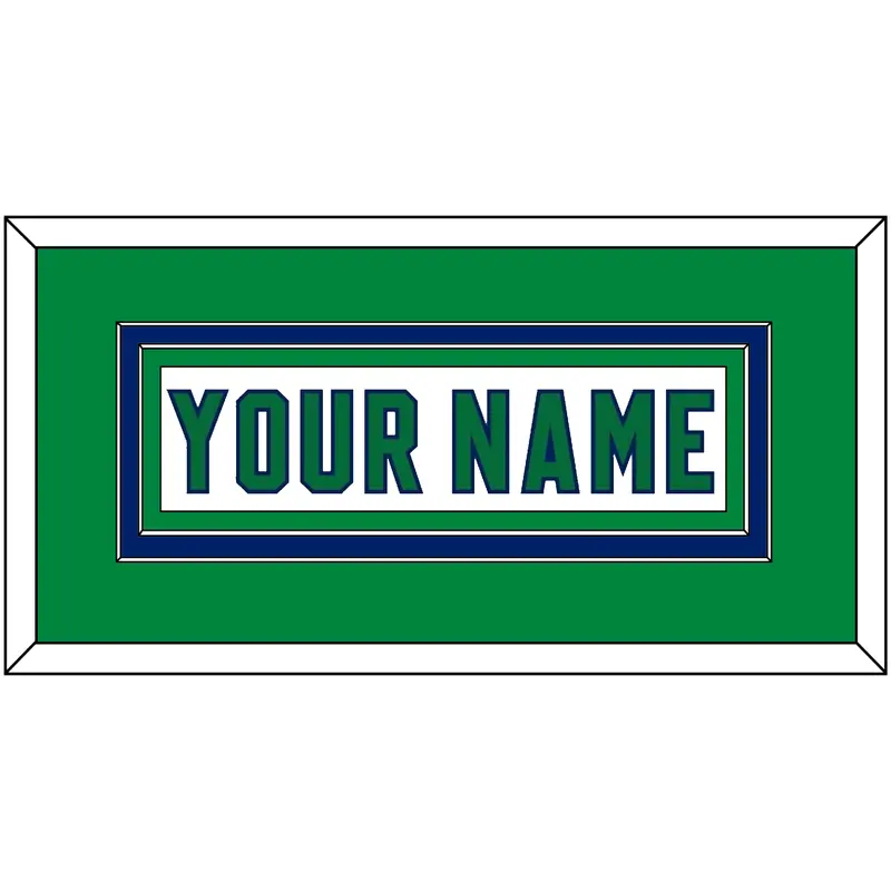 Carolina Nameplate - Heritage White - Double Mat 2
