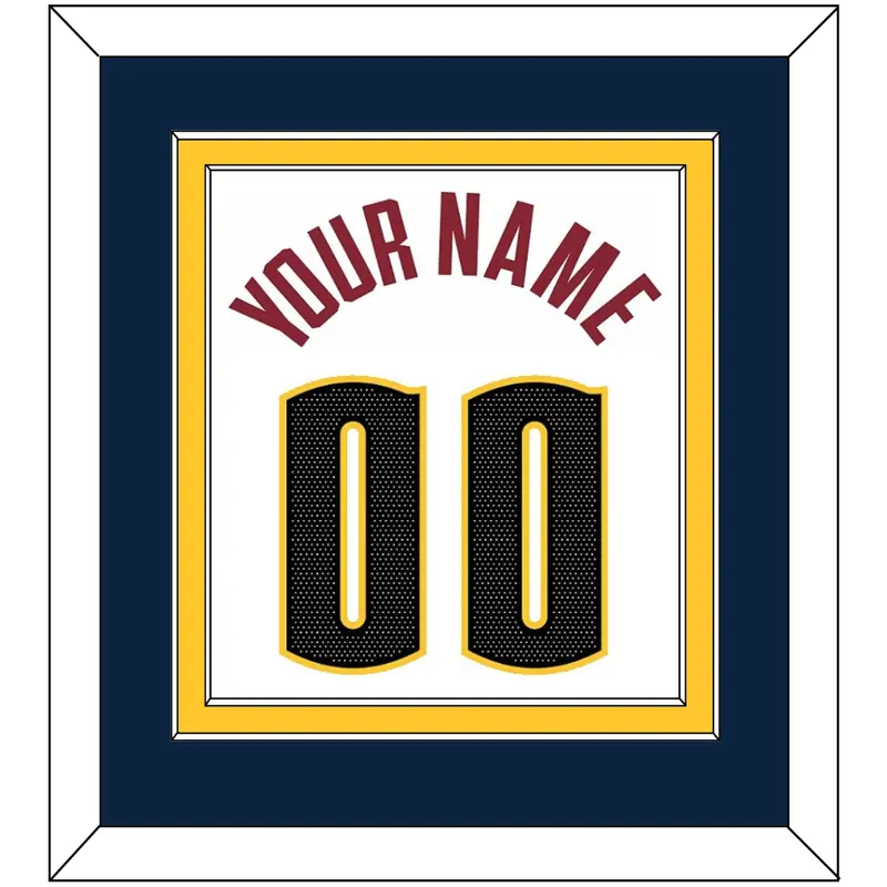 Denver Name & Number - White Association - Double Mat 2