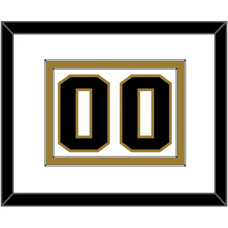 Wake Forest Basketball Number - Home White (2006-2009) - Double Mat 1