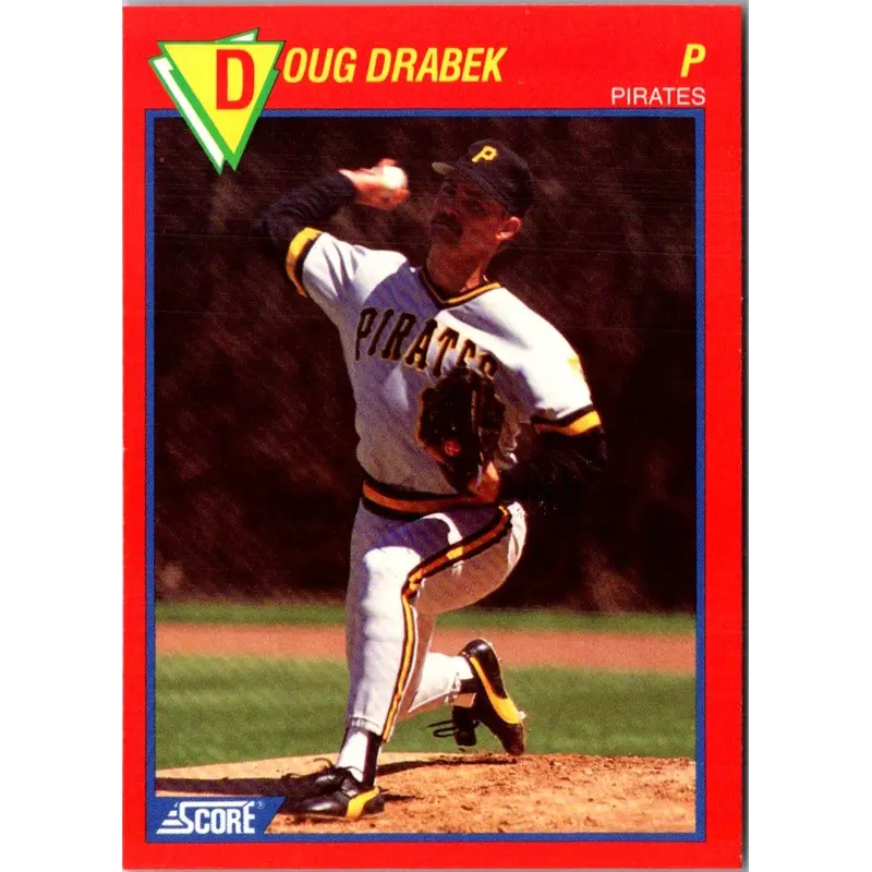 1989 Score Baseball's 100 Hottest Players Doug Drabek #87