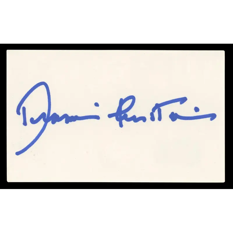 Dianne Feinstein Authentic Signed 3x5 Index Card Autographed BAS #BL98520
