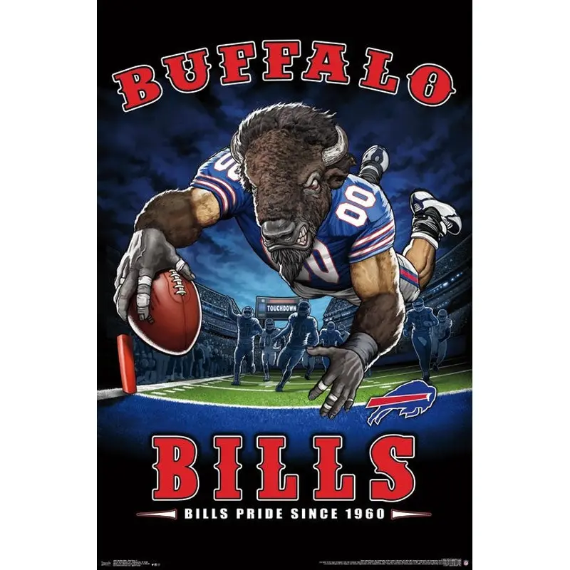 Buffalo Bills "Bills Pride Since 1960" NFL Team Theme Poster - Trends International