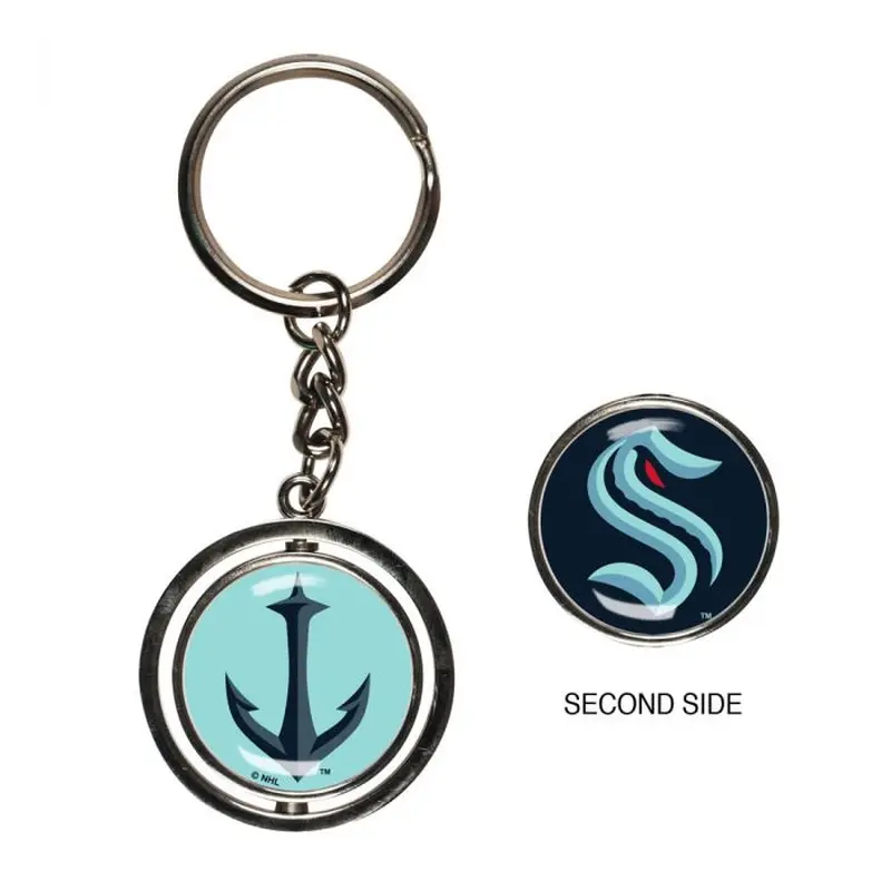 SEATTLE KRAKEN SPINNER KEY RING