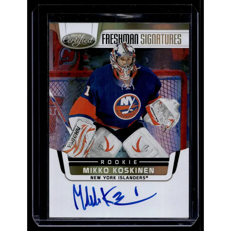 2011-12 Panini Certified - Freshman Signatures Mirror Gold - Mikko Koskinen #183 /25 RC
