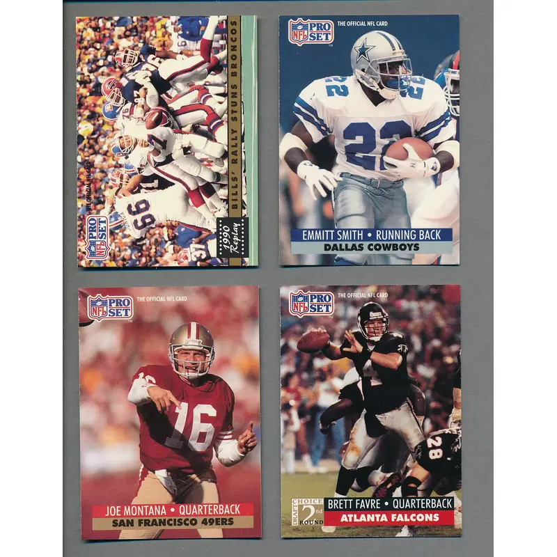 1991 Pro Set Football Complete Set (850) NM/MT MT