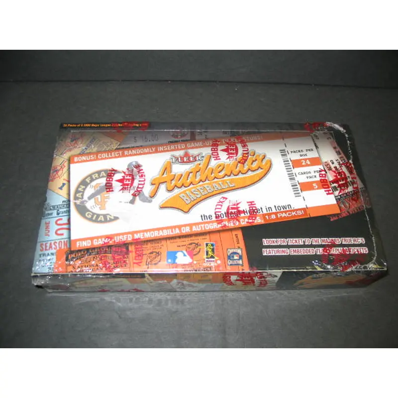 2002 Fleer Authentix Baseball Box (Hobby)