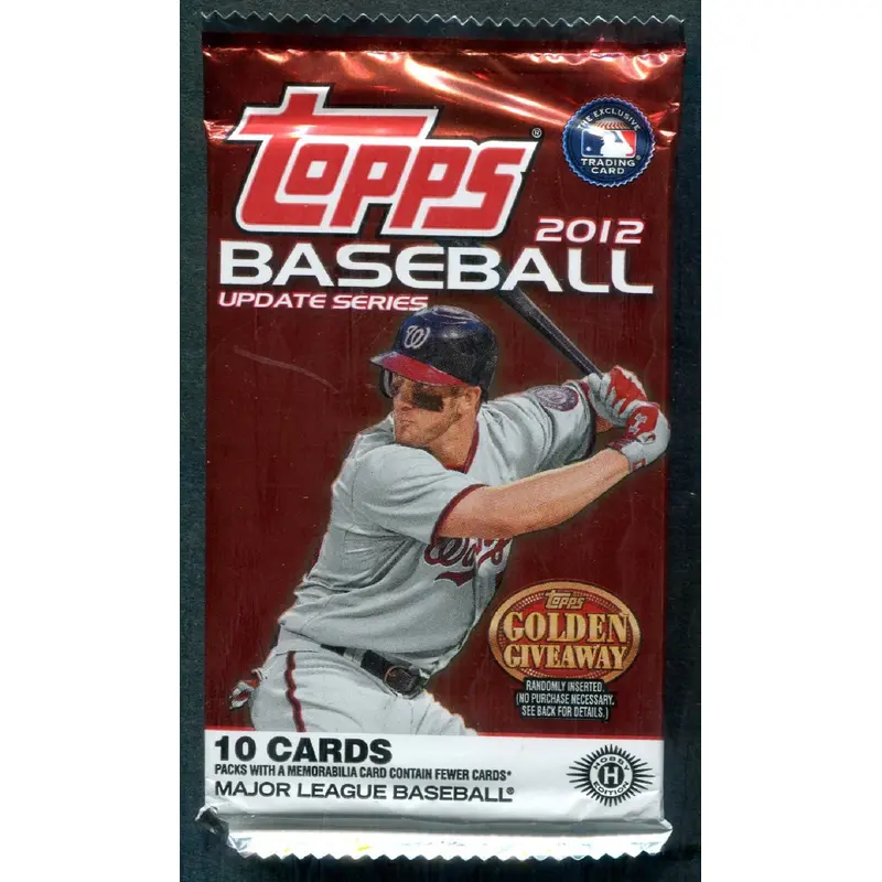 2012 Topps Baseball Unopened Update Series Pack (Hobby) (10)