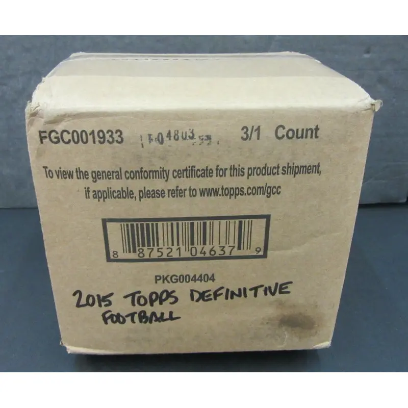 2015 Topps Definitive Football Case (Hobby) (3 Box)
