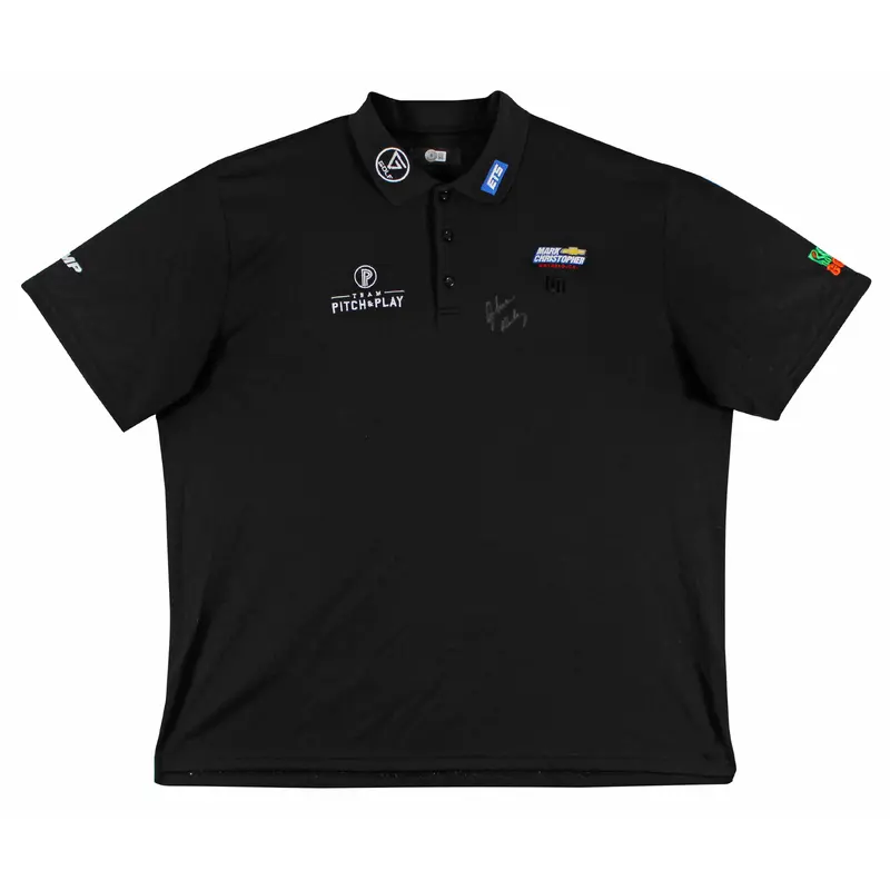 John Daly Authentic Signed Match Worn Black Loudmouth Polo Shirt BAS #BK84769