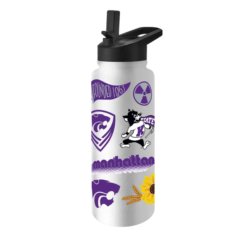 Kansas State 34oz Native Quencher Bottle