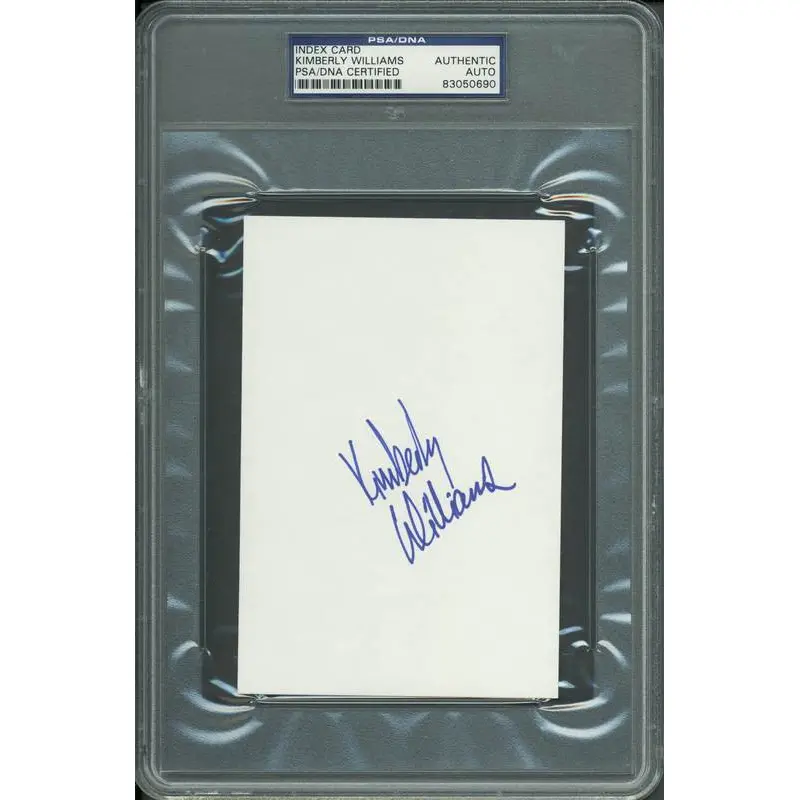 Kimberly Williams Authentic Signed 4x6 Index Card Autographed PSA/DNA Slabbed 2