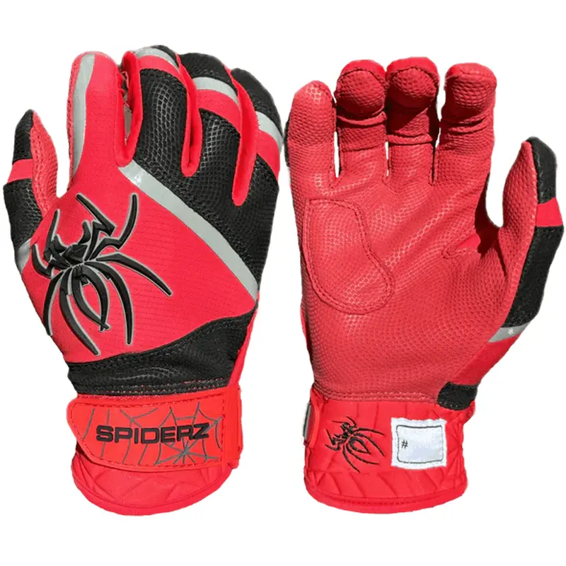 Spiderz Pro Premier Batting Gloves - Red/Black/Graphite