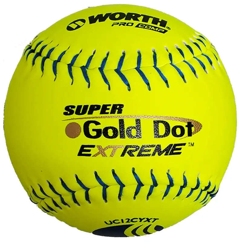 Worth Classic M Super Gold Dot Extreme 40/325 USSSA 12" Slowpitch Softballs - UC12CYXT