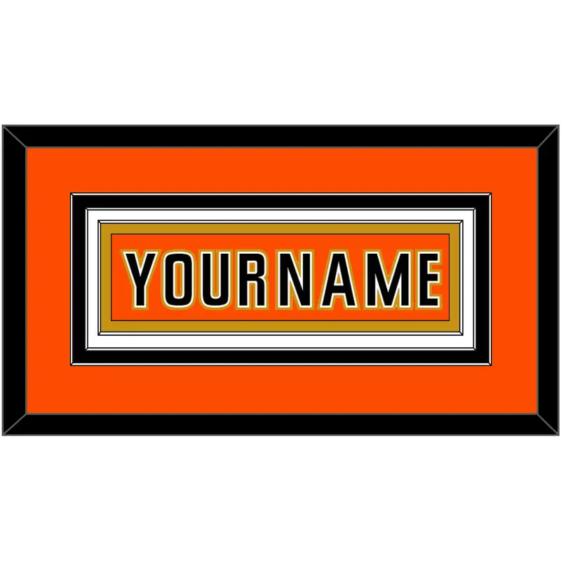 Anaheim Nameplate - 2014 Stadium Series Orange - Triple Mat 3