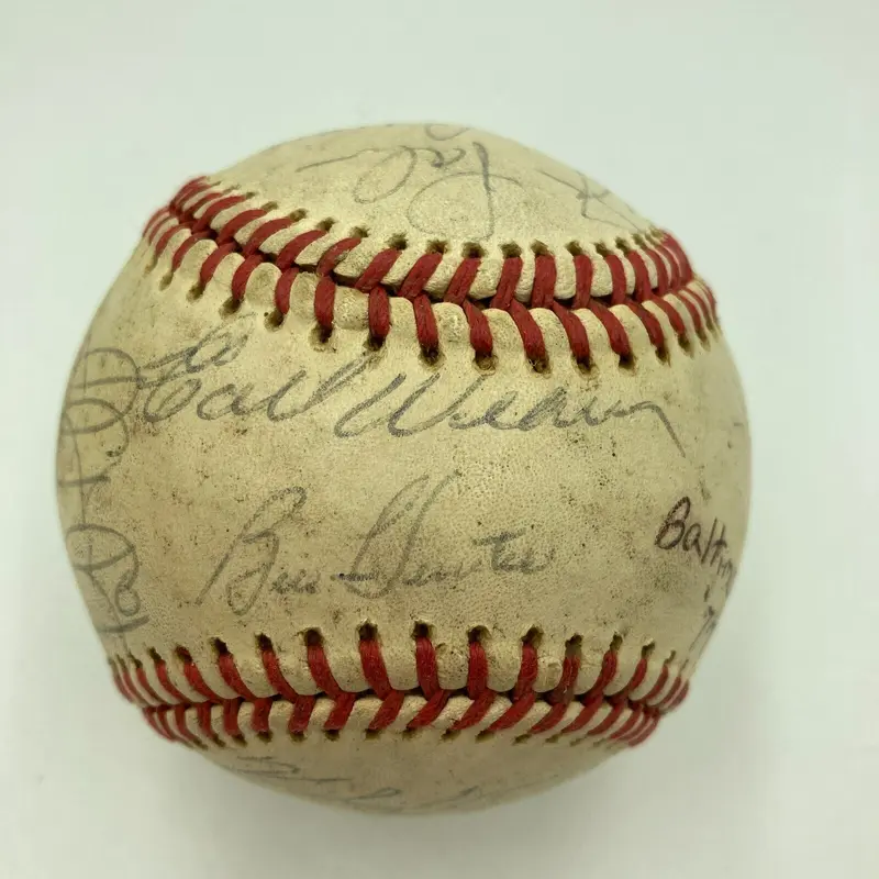 1977 Baltimore Orioles Team Signed American League Baseball Eddie Murray