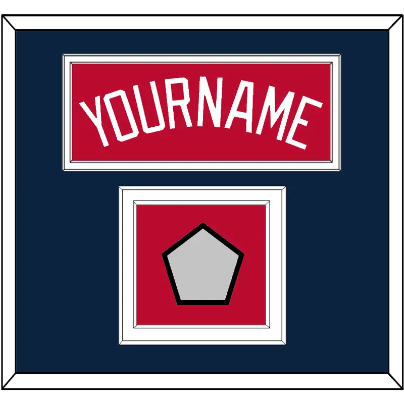 Atlanta Name & World Series Champions Patch - Alternate Home Red - Double Mat 2