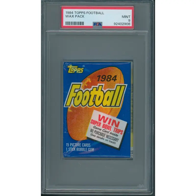 1984 Topps Football Unopened Wax Pack PSA 9