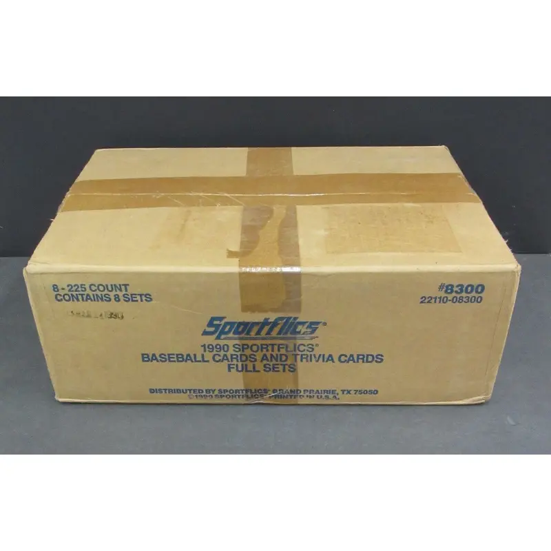 1990 Sportflics Baseball Factory Set Case (8 Sets)