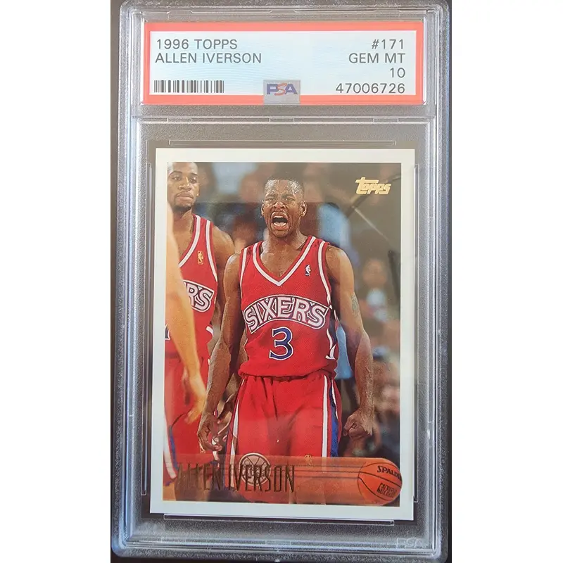 Allen Iverson 1996 Topps #171 PSA 10 Gem Mint