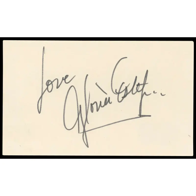 Gloria Estefan Poseidon "Love" Authentic Signed 3x5 Index Card BAS #BM56953