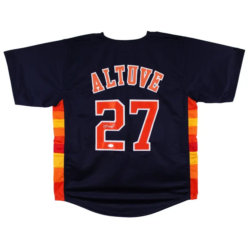 Jose Altuve Authentic Signed Navy Blue Pro Style Jersey Autographed JSA 2