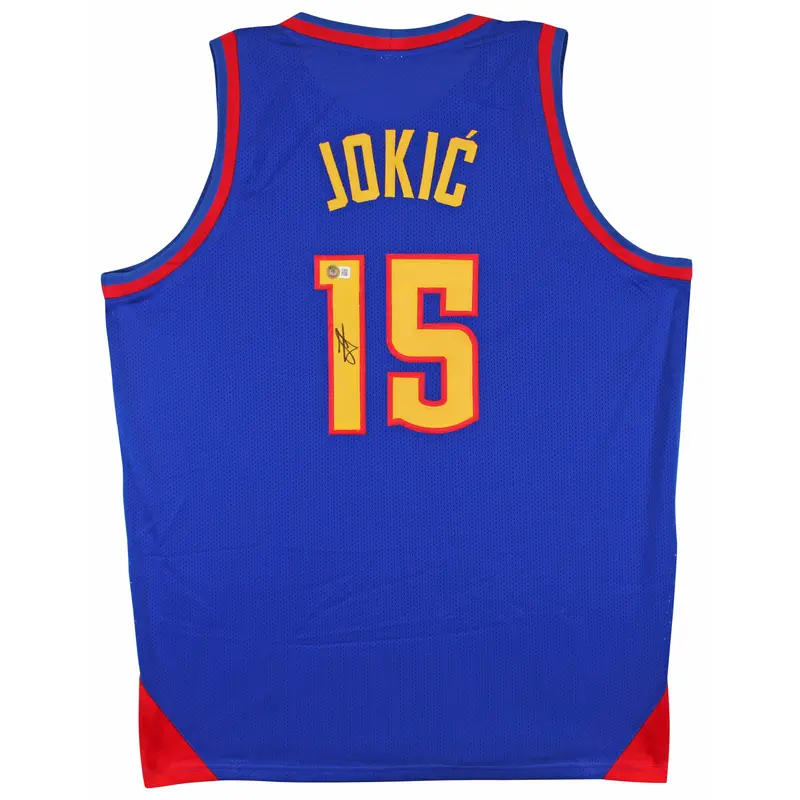 Nikola Jokic Authentic Signed Navy City Edition Pro Style Jersey BAS Witnessed