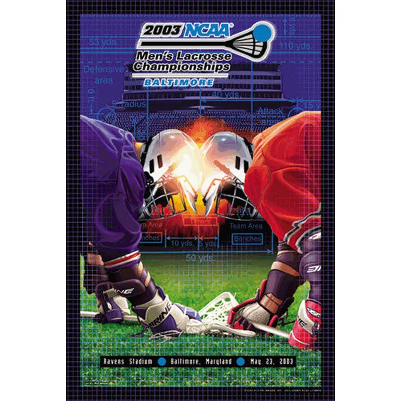 NCAA Lacrosse Championships 2003 Official Event Poster - Action Images Inc.