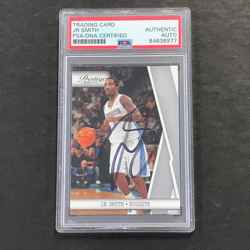 2010-11 Panini Prestige #27 J.R. Smith Signed AUTO PSA Slabbed Nuggets