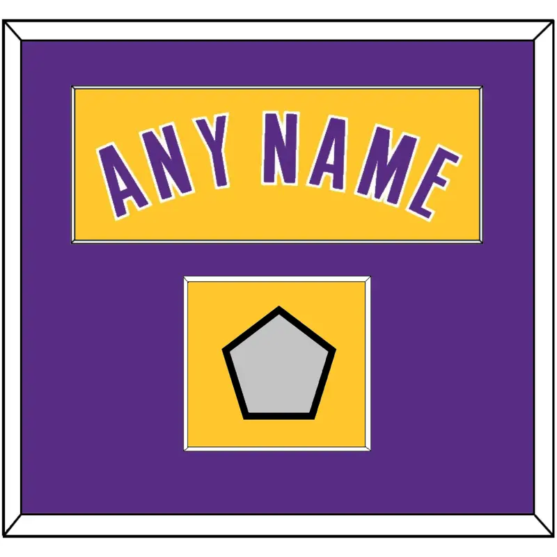 Los Angeles Name & Finals Patch - Home Yellow (1999-2018) - Single Mat 2