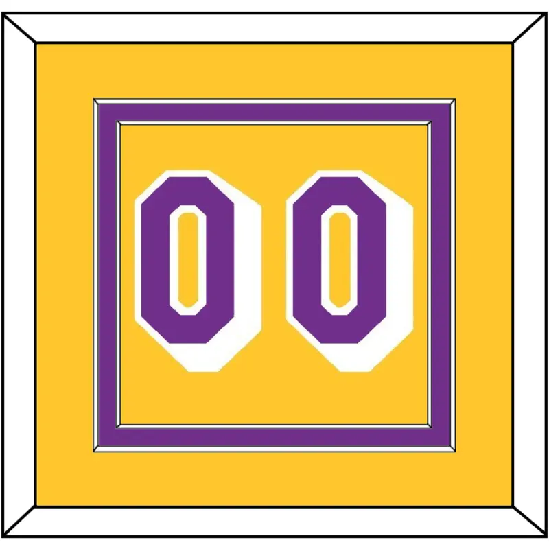 Los Angeles Number - Home Yellow (1978-1997) - Double Mat 2